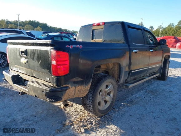 2015 Chevrolet Silverado 1500 LTZ with VIN 3GCUKSEJXFG489780, listed as a IAAI auction lot 41335608 with 140,972 mi miles. Bid and sale history available at carsss.com. Image 4.