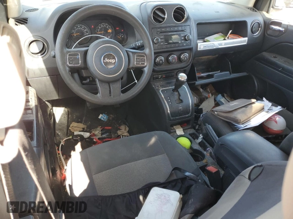 2017 Jeep Compass Sport with VIN 1C4NJCBA7HD123891, listed as a Copart auction lot 43081425 with 93,238 mi miles and Salvage Title. Bid and sale history available at carsss.com. Image 8.