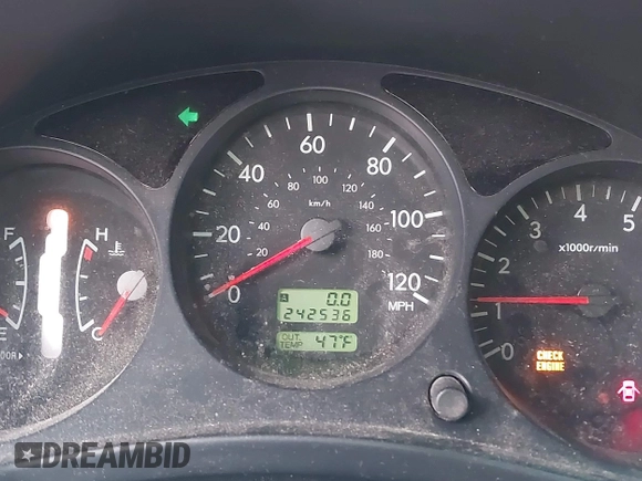 2003 Subaru Forester XS with VIN JF1SG65683H734188, listed as a IAAI auction lot 41584619 with 242,536 mi miles. Bid and sale history available at carsss.com. Image 7.