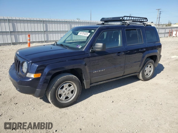 2016 Jeep Patriot Sport z VIN 1C4NJRBB4GD509405, wystawiony jako Copart lot #56781025 z przebiegiem 161 920 mil mil oraz Czysty tytuł • Clean title. Historia ofert i sprzedaży dostępna na DreamBid. Obrazek 1.