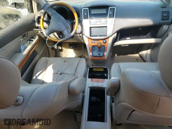 2004 Lexus RX 330 with VIN JTJHA31U240026587, listed as a Copart auction lot 52649455 with 139,732 mi miles and Salvage Title. Bid and sale history available at DreamBid. Image 8.