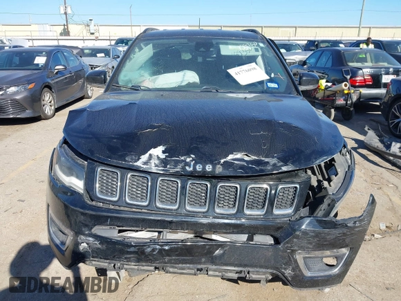 2018 Jeep Compass Limited с VIN 3C4NJDCB4JT340991, выставлен на аукционе IAAI как лот 41776098 с пробегом Не указан миль и . История ставок и продаж доступна на DreamBid. Изображение 13.