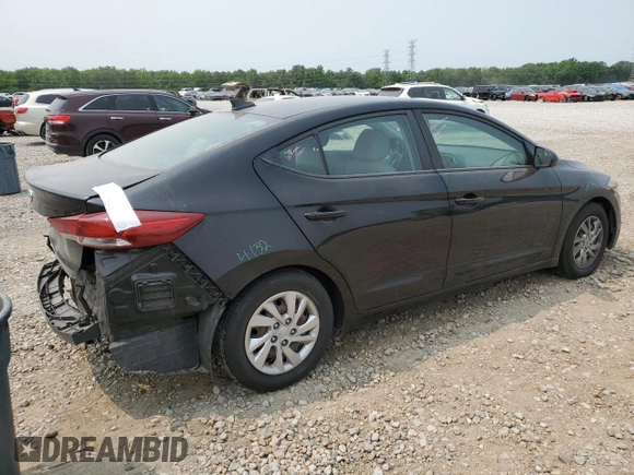 2017 Hyundai Elantra SE with VIN KMHD74LF2HU361038, listed as a Copart auction lot 58988105 with 165,547 mi miles and Salvage title. Bid and sale history available at DreamBid. Image 3.