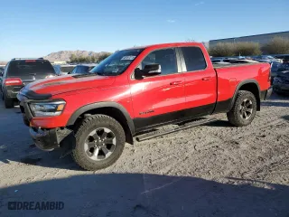 2019 Ram 1500 Rebel with VIN 1C6SRFET2KN629275, listed as a Copart auction lot 45167015 with 74,691 mi miles and Salvage Title. Bid and sale history available at carsss.com. Image 1.