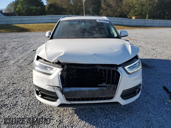 2015 Audi Q3 Prestige with VIN WA1FFCFS3FR001175, listed as a Copart auction lot 76915744 with 75,428 mi miles and Salvage title. Bid and sale history available at DreamBid. Image 5.