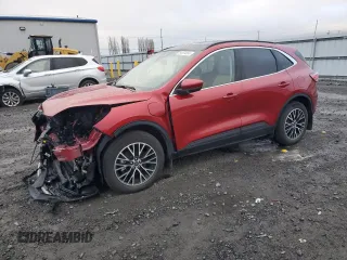2022 Ford Escape Titanium Plug-In Hybrid with VIN 1FMCU0LZ2NUA23870, listed as a Copart auction lot 84024854 with 27,759 mi miles and Salvage title. Bid and sale history available at DreamBid. Image 1.