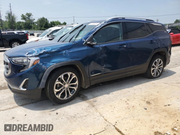 2021 GMC Terrain SLT z VIN 3GKALPEV4ML312358, wystawiony jako Copart lot #60108355 z przebiegiem 104 044 mil mil oraz Nie do naprawy • Non repairable. Historia ofert i sprzedaży dostępna na DreamBid. Obrazek 1.