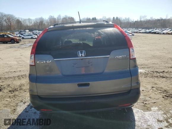 2013 Honda CR-V EX-L with VIN 2HKRM4H74DH621318, listed as a Copart auction lot 49602965 with 213,407 mi miles and Salvage Title. Bid and sale history available at carsss.com. Image 6.