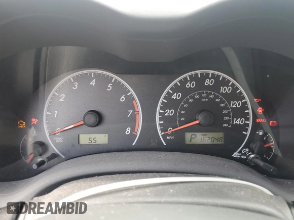 2010 Toyota Corolla with VIN 1NXBU4EE7AZ354905, listed as a Copart auction lot 45151635 with 162,048 mi miles and Salvage Title. Bid and sale history available at carsss.com. Image 9.