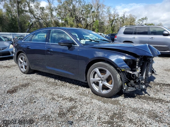 2024 Audi A6 Sedan Premium Plus with VIN WAUE3BF24RN046462, listed as a Copart auction lot 46875095 with 20,333 mi miles and Clean Title. Bid and sale history available at carsss.com. Image 4.