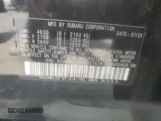 2024 Subaru Legacy Premium z VIN 4S3BWAF66R3007474, wystawiony jako Copart lot #55567915 z przebiegiem 25 978 mil mil oraz Szkoda całkowita • Salvage title. Historia ofert i sprzedaży dostępna na DreamBid. Obrazek 12.