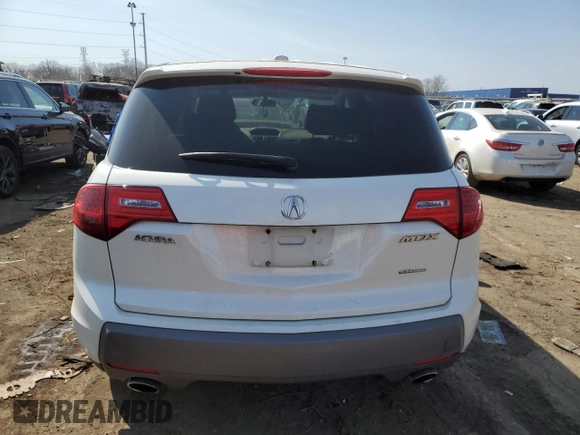 2007 Acura MDX with VIN 2HNYD28207H502578, listed as a Copart auction lot 48780665 with 179,565 mi miles and Clean Title. Bid and sale history available at carsss.com. Image 6.