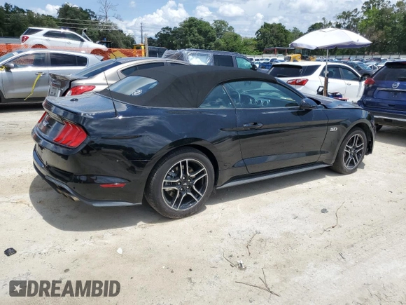 2022 Ford Mustang GT Premium with VIN 1FATP8FF4N5115171, listed as a Copart auction lot 59082155 with 12,475 mi miles and Salvage title. Bid and sale history available at DreamBid. Image 3.