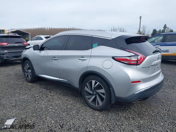 2016 Nissan Murano SL with VIN 5N1AZ2MH8GN139470, listed as a IAAI auction lot 41787551 with 116,182 mi miles. Bid and sale history available at carsss.com. Image 3.