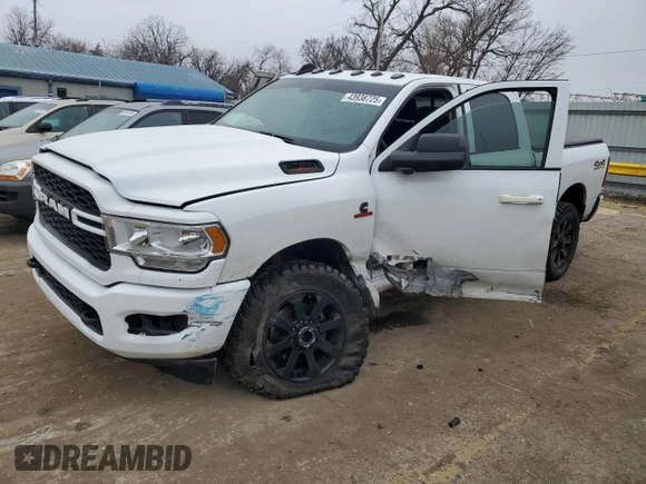 2019 Ram 2500 Tradesman with VIN 3C6UR5CL4KG640132, listed as a Copart auction lot 43938725 with 159,142 mi miles and Salvage Title. Bid and sale history available at carsss.com. Image 1.