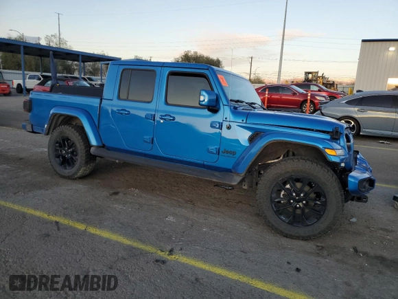2023 Jeep Gladiator High Altitude with VIN 1C6HJTFG4PL562991, listed as a Copart auction lot 51530185 with 4,878 mi miles and Salvage title. Bid and sale history available at DreamBid. Image 4.