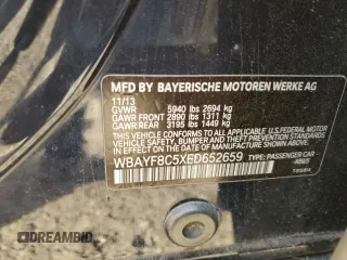 2014 BMW 7 Series ALPINA B7 xDrive with VIN WBAYF8C5XED652659, listed as a Copart auction lot 87960065 with 164,322 mi miles and Clean Title. Bid and sale history available at DreamBid. Image 12.