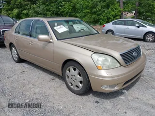 2003 Lexus LS 430 with VIN JTHBN30F130112857, listed as a IAAI auction lot 42180049 with 234,306 mi miles and . Bid and sale history available at DreamBid. Image 1.