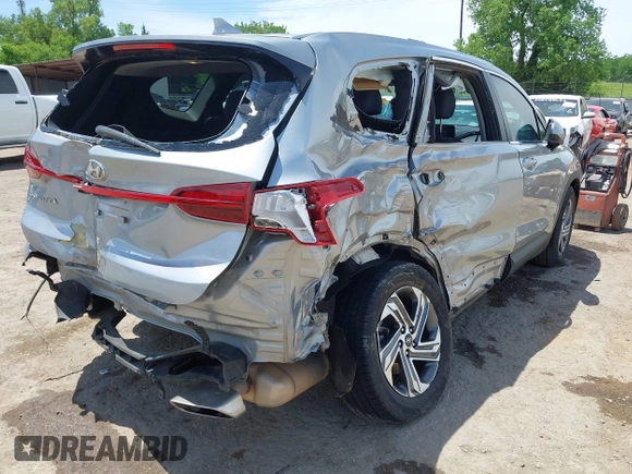 2022 Hyundai Santa Fe SE with VIN 5NMS14AJ7NH393037, listed as a IAAI auction lot 42276818 with 77,656 mi miles and . Bid and sale history available at DreamBid. Image 4.