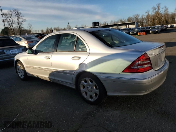 2005 Mercedes-Benz C 240 with VIN WDBRF81J35F674190, listed as a Copart auction lot 42167015 with 157,003 mi miles and Salvage Title. Bid and sale history available at DreamBid. Image 2.