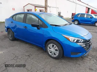 2024 Nissan Versa S with VIN 3N1CN8DV2RL845373, listed as a IAAI auction lot 41744910 with 28,686 mi miles. Bid and sale history available at carsss.com. Image 1.