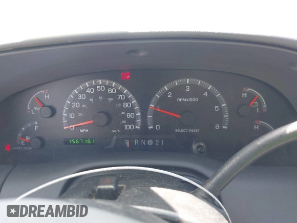 2000 Ford F-150 XL with VIN 1FTRX17W5YNB91724, listed as a IAAI auction lot 41954818 with 156,718 mi miles. Bid and sale history available at carsss.com. Image 7.
