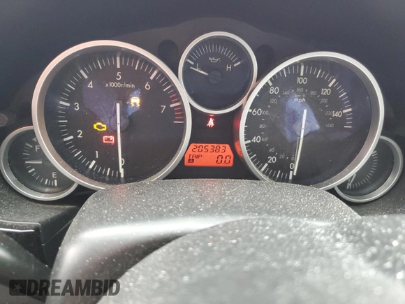 2006 Mazda MX-5 Miata Grand Touring with VIN JM1NC25F260102320, listed as a Copart auction lot 63183595 with 205,383 mi miles and Salvage title. Bid and sale history available at DreamBid. Image 9.