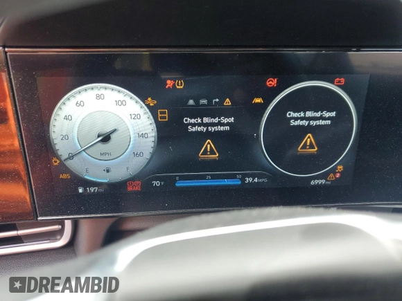 2024 Hyundai Elantra SEL with VIN KMHLM4DG9RU732564, listed as a Copart auction lot 56795735 with 6,999 mi miles and Salvage title. Bid and sale history available at DreamBid. Image 9.