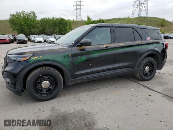 2022 Ford Explorer with VIN 1FM5K8AC6NGC24293, listed as a Copart auction lot 54847945 with 37,261 mi miles and Salvage title. Bid and sale history available at DreamBid. Image 1.