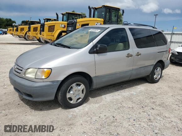2003 Toyota Sienna CE with VIN 4T3ZF19C93U511425, listed as a Copart auction lot 69253524 with 210,965 mi miles and Salvage Title. Bid and sale history available at carsss.com. Image 1.