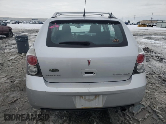 2009 Pontiac Vibe with VIN 5Y2SM67039Z403517, listed as a Copart auction lot 45603045 with 158,530 mi miles and Salvage Title. Bid and sale history available at carsss.com. Image 6.
