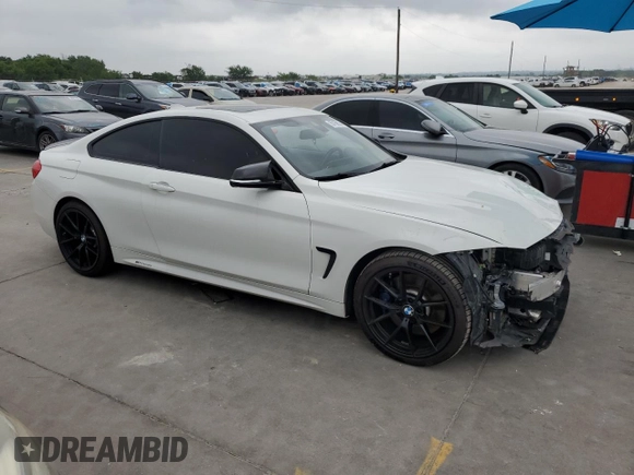2017 BMW 4 Series 440i with VIN WBA4P1C56HK522557, listed as a Copart auction lot 53156574 with 52,073 mi miles and Salvage Title. Bid and sale history available at carsss.com. Image 4.