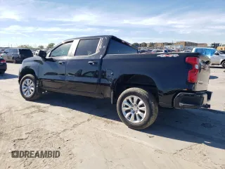 2024 Chevrolet Silverado 1500 Custom with VIN 1GCPDBEK1RZ116972, listed as a Copart auction lot 81566254 with 2,841 mi miles and Salvage Title. Bid and sale history available at DreamBid. Image 2.