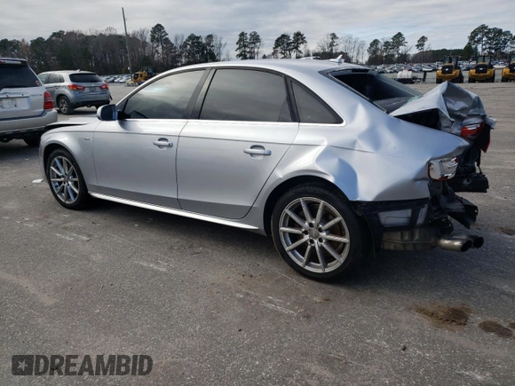 2016 Audi A4 Premium with VIN WAUBFAFL5GN018616, listed as a Copart auction lot 83025674 with 0 mi miles and Salvage Title. Bid and sale history available at carsss.com. Image 2.