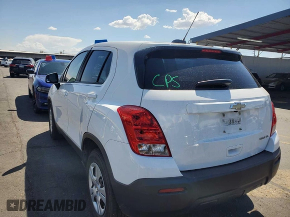 2016 Chevrolet Trax LS with VIN 3GNCJKSBXGL278915, listed as a Copart auction lot 77652994 with 82,341 mi miles and Clean Title. Bid and sale history available at carsss.com. Image 3.