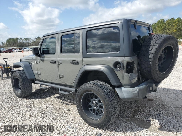 2019 Jeep Wrangler Unlimited Sport Altitude with VIN 1C4HJXDGXKW636909, listed as a Copart auction lot 48324185 with 47,744 mi miles and Clean title. Bid and sale history available at DreamBid. Image 2.