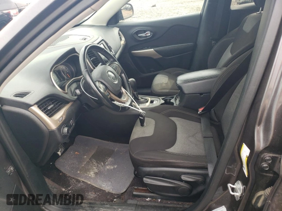 2017 Jeep Cherokee Sport with VIN 1C4PJLAS2HW652382, listed as a Copart auction lot 63910224 with 80,855 mi miles and Salvage title. Bid and sale history available at DreamBid. Image 7.
