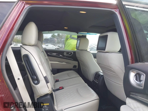 2019 Infiniti QX60 Luxe with VIN 5N1DL0MM5KC515014, listed as a IAAI auction lot 42073879 with 100,566 mi miles and . Bid and sale history available at DreamBid. Image 8.