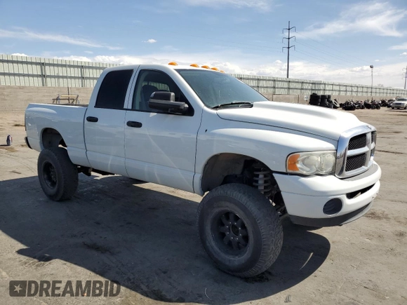 2004 Dodge 2500 SLT with VIN 3D7KU28C54G180526, listed as a Copart auction lot 50847485 with 148,986 mi miles and Clean Title. Bid and sale history available at DreamBid. Image 4.