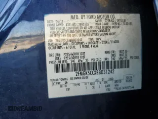 2011 Ford Flex SEL with VIN 2FMGK5CCXBBD31242, listed as a Copart auction lot 85134084 with Not Provided miles and Salvage Title. Bid and sale history available at carsss.com. Image 15.