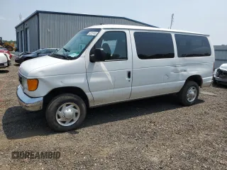 2006 Ford Econoline Passenger XL with VIN 1FBNE31L66HA03288, listed as a Copart auction lot 60757405 with 112,546 mi miles and Salvage title. Bid and sale history available at DreamBid. Image 1.