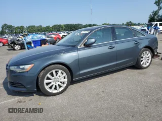 2014 Audi A6 Premium Plus with VIN WAUFGAFC3EN147451, listed as a Copart auction lot 62547205 with 89,774 mi miles and Salvage title. Bid and sale history available at DreamBid. Image 1.