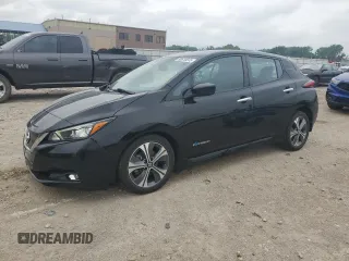 2018 Nissan LEAF SV with VIN 1N4AZ1CP5JC309526, listed as a Copart auction lot 59810645 with 38,384 mi miles and Salvage title. Bid and sale history available at DreamBid. Image 1.