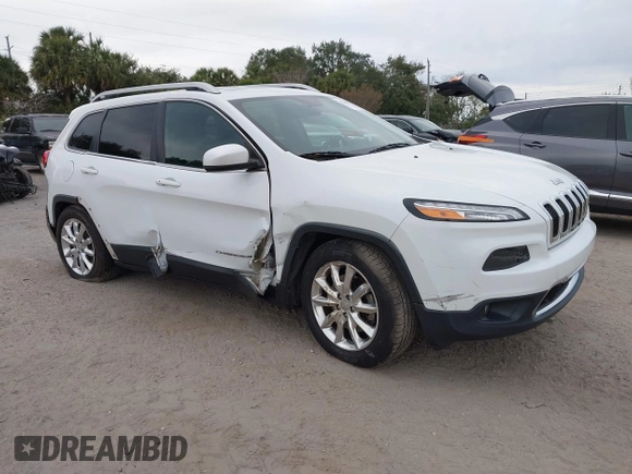 2016 Jeep Cherokee Limited with VIN 1C4PJMDB6GW170207, listed as a IAAI auction lot 41346028 with 115,525 mi miles and . Bid and sale history available at DreamBid. Image 1.