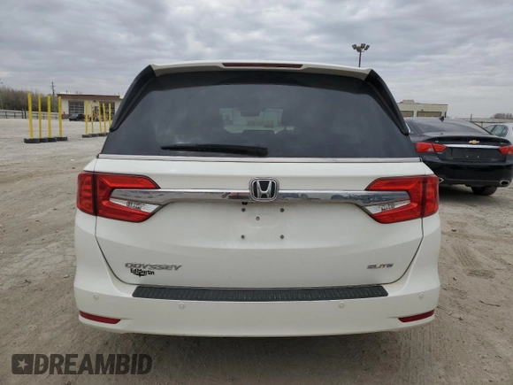 2019 Honda Odyssey Elite z VIN 5FNRL6H93KB069516, wystawiony jako Copart lot #53795885 z przebiegiem 96 808 mil mil oraz Szkoda całkowita • Salvage title. Historia ofert i sprzedaży dostępna na DreamBid. Obrazek 6.