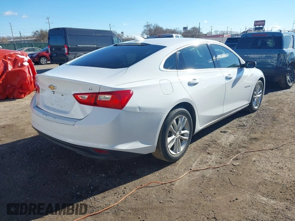 2016 Chevrolet Malibu LT with VIN 1G1ZE5ST8GF206020, listed as a IAAI auction lot 41031615 with 99,429 mi miles and . Bid and sale history available at carsss.com. Image 4.