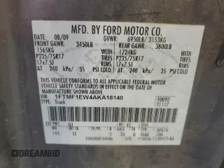 2010 Ford F-150 XL with VIN 1FTMF1EW4AKA18140, listed as a Copart auction lot 62378325 with 132,807 mi miles and Salvage title. Bid and sale history available at DreamBid. Image 12.