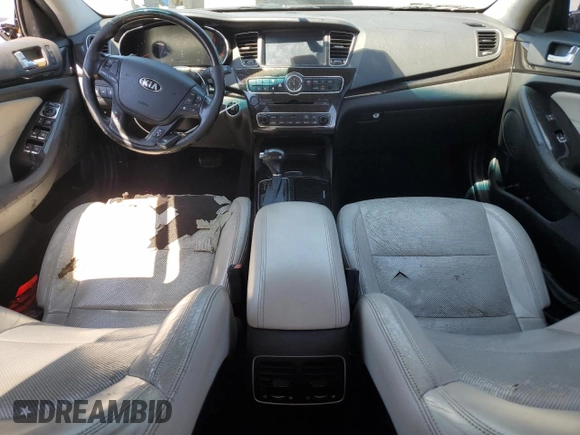 2014 Kia Cadenza Limited with VIN KNALN4D74E5129671, listed as a Copart auction lot 52555945 with 201,705 mi miles and Salvage Title. Bid and sale history available at carsss.com. Image 8.