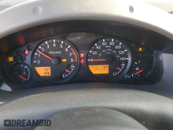 2012 Nissan Xterra S with VIN 5N1AN0NWXCC507246, listed as a Copart auction lot 46787685 with 203,573 mi miles and Salvage Title. Bid and sale history available at DreamBid. Image 9.