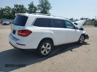 2017 Mercedes-Benz GLS 450 with VIN 4JGDF6EE6HA934415, listed as a Copart auction lot 62760175 with 64,527 mi miles and Salvage title. Bid and sale history available at DreamBid. Image 3.